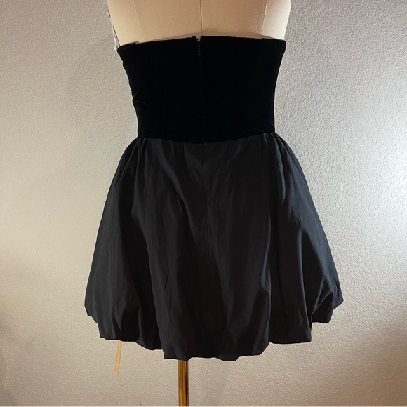 Reformation St. Louis Velvet Dress, Black, size 10 - Picture 4 of 14
